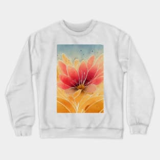 Desert Flower Watercolour Crewneck Sweatshirt